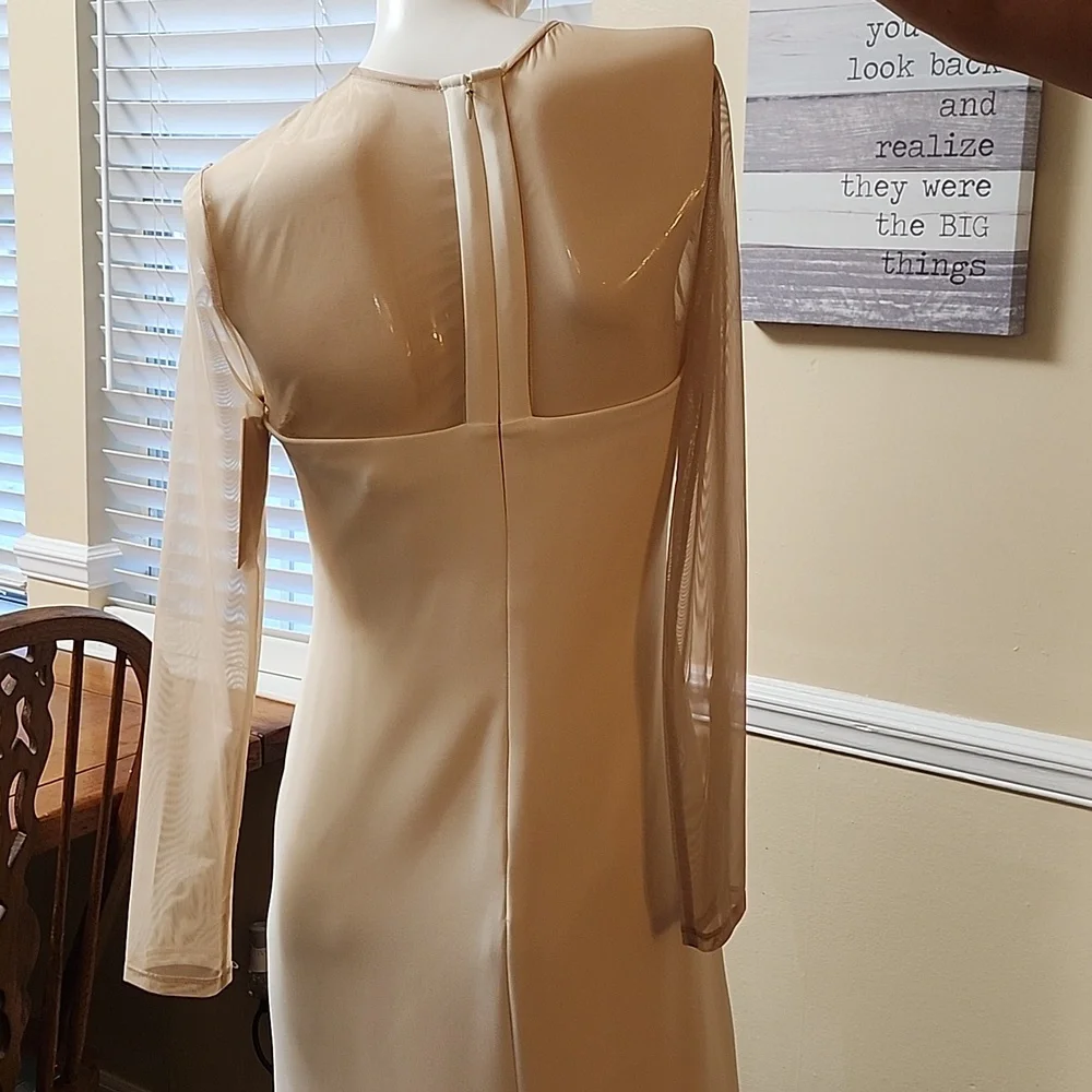 ANTONIO MELANI Cream Long Sleeve Dress - Picture 2 of 6